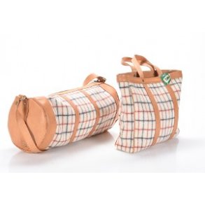 Taske i Canvas & Kernelder natur. Vintage; men som ny