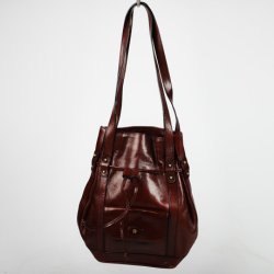 Etienne Aigner Vintage taske i lkkert rdbrunt skind