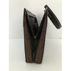 Vintage taske i ægte krokodille skind sjældent) - Luksus og Vintage tasker - Læderprojektet