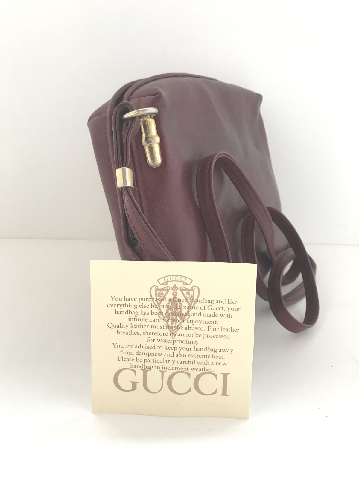 Gucci Vintage taske i rødt skind - Luksus og tasker