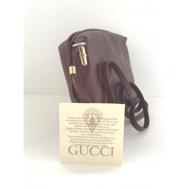 Gucci Vintage taske i rødt skind - Luksus og tasker