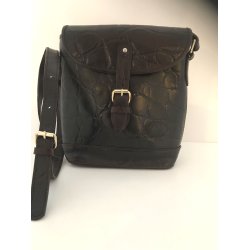 Ldertaske Mulberry Vintage i mrkebrunt lder med kroko prg