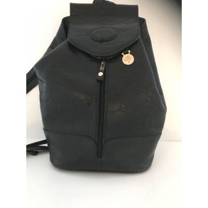 Vintage Rygsk i Mulberry stil i sort krokolder