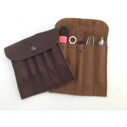 Etui i bffel skind til f.ex. blyanter eller andet lille