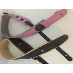 Hndlavet guitar rem i lkkert bldt lammeskind