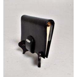 Longchamp adressebog i sort Kalve skind; Vintage, men har aldrig v�ret i brug