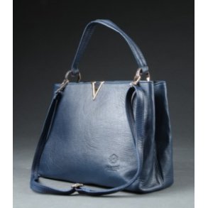 Vintage: Italiensk Moretti Skindtaske i blt skind