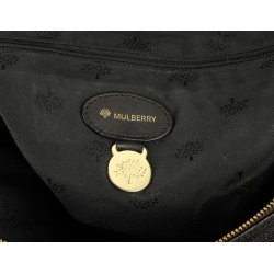 Mulberry Vintage taske Mila Hobo i sort skind - Luksus og brand tasker - Læderprojektet