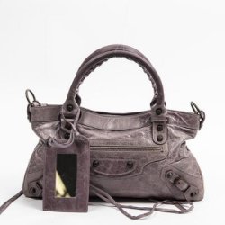 Balenciaga Taske i lilla skind - Luksus brand Vintage tasker -