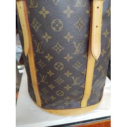 Stor renoveret Louis Vuitton Bucket taske. 