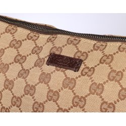 Gucci Crossbody bag/ skuldertaske af GG SupremeCanvas med bestning i Kalvelder