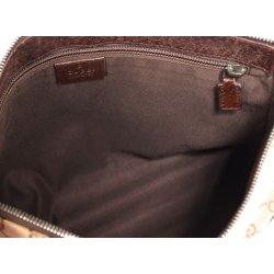 Gucci Crossbody bag/ skuldertaske af GG SupremeCanvas med bestning i Kalvelder