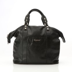 Velholdt Dsquared Vintage taske i sort kalveskind.