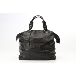 Velholdt Dsquared Vintage taske i sort kalveskind.