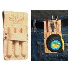 Etui i kernelder til Glasskrer og mle bnd mm. 