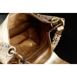 Vintage taske ægte guld & slangeskind - brand Vintage tasker - Læderprojektet