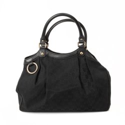Gucci Vintage taske model Sukey sort monogram canvas