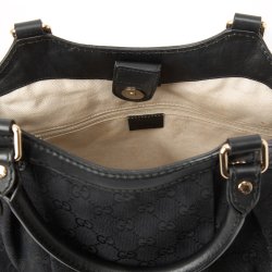 Gucci Vintage taske model Sukey sort monogram canvas