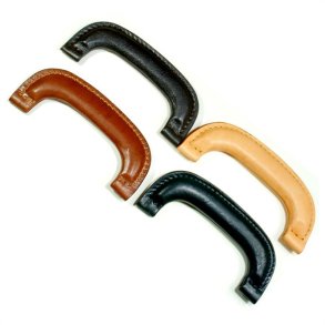 Faste h�ndtag i l�der til tasker