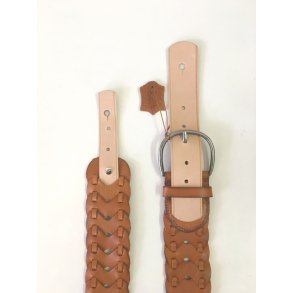 H�ndlavet guitar rem i flettet kernel�der