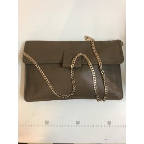 Lille Redesign kuvert taske i brunt skind med kde