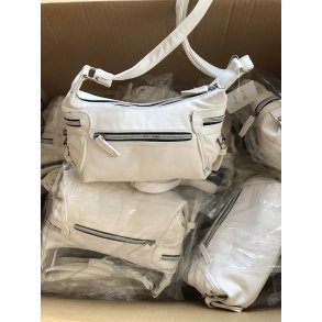 Ugens Tilbud. Hvide Feels tasker i PU. Slges meget billigt