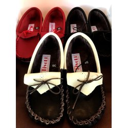 Tivoli Moccasiner Hndlavede i et stykke skind: super blde at have p!