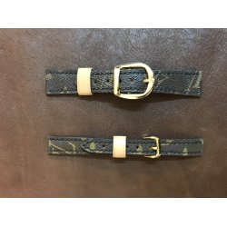 Elegante dame ur remme i louis Vuitton Upcycled Monogram Logo Canvas