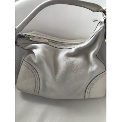 Flot Gucci Vintage taske i hvid kalveskind