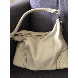 Flot Gucci Vintage taske i hvid kalveskind