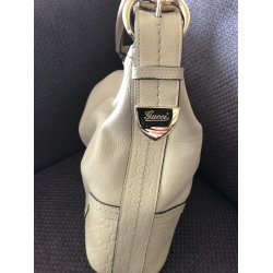 Flot Gucci Vintage taske i hvid kalveskind