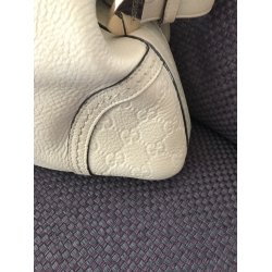 Flot Gucci Vintage taske i hvid kalveskind