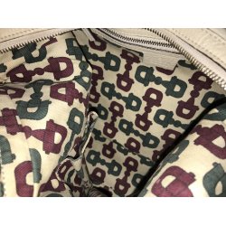 Flot Gucci Vintage taske i hvid kalveskind