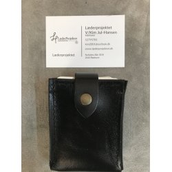 Etui i skind eller lder til kort spil