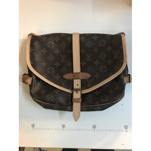 Renoveret gte Louis Vuitton taske model Saumur