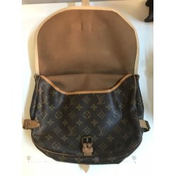 Renoveret gte Louis Vuitton taske model Saumur