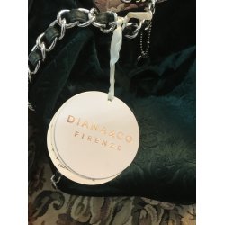 Pose taske i flot velour stof fra Diana &amp; Co. Italien