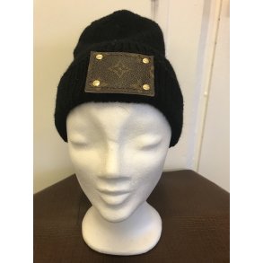 Hndstrikkede Hipster huer i Bedste kvalitet garn med Logo i gte Louis Vuitton Canvas