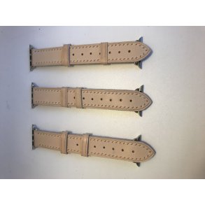 Hndlavet og hndsyet urem til Apple Watch i Vachetta lder