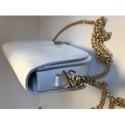 Renoveret gte klassisk Gucci taske i hvidt kalveskind