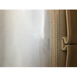 Renoveret gte klassisk Gucci taske i hvidt kalveskind