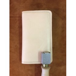 Iphone cover  i Natur kernelder eller sort Boks kalv