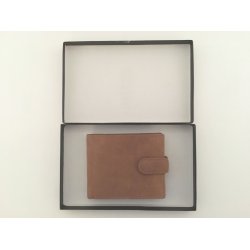 Tofljet Tegnebog i lkkert bldt natur skind. Introduktions tilbud.