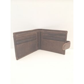 Tofljet Tegnebog i bldt lkkert skind