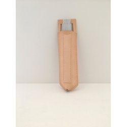 Etui i kernelder til hndvrkere; f.ex. Tommestok etc.