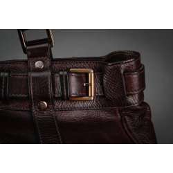 Mulberry Jacquetta Vintage taske i brunt skind