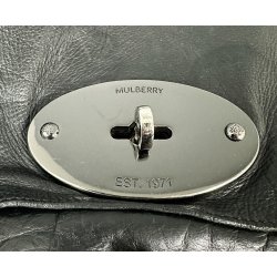 Mulberry Vintage taske i sort bffel lder