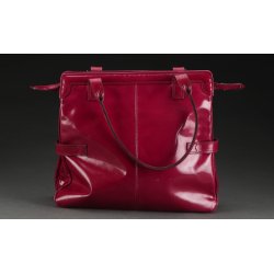 Mulberry Vintage taske i rødt lak skind og brand Vintage - Læderprojektet