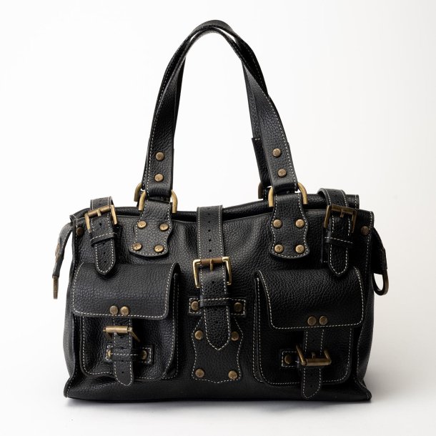 Mulberry Mini Roxanne i sort l�der