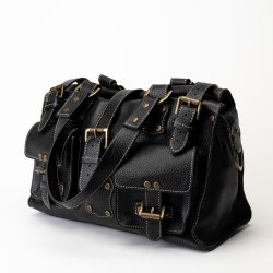 Mulberry Mini Roxanne i sort l�der